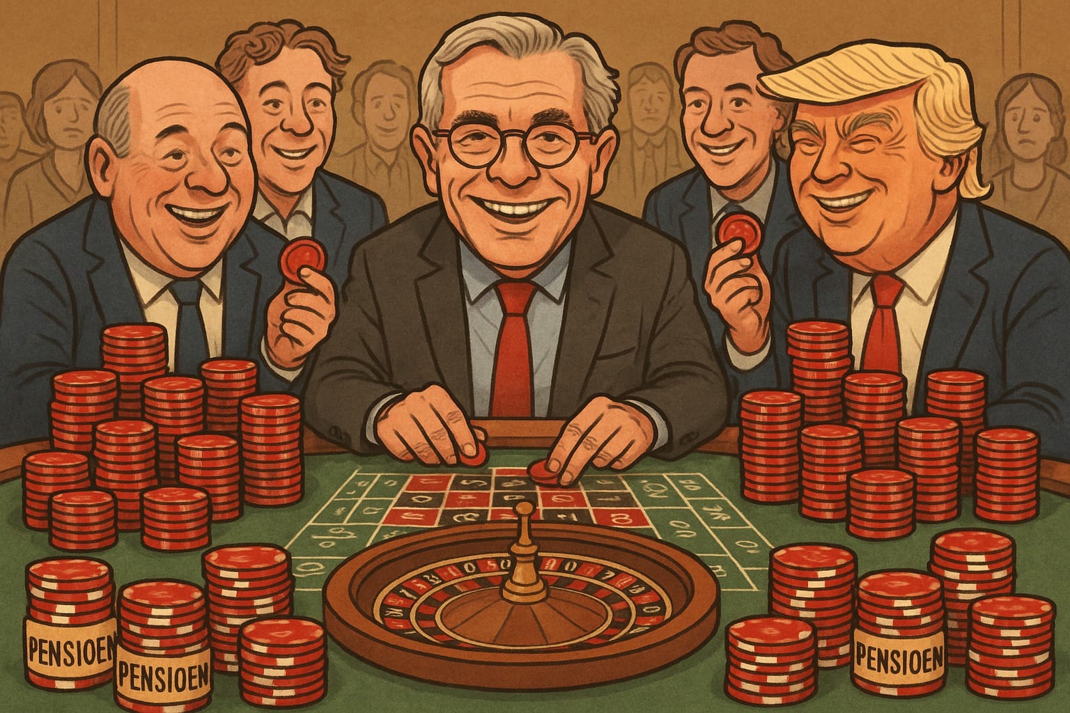 digitale druktemaker-Welkom in het pensioen-casino, waar jouw oude dag op rood of zwart wordt gezet