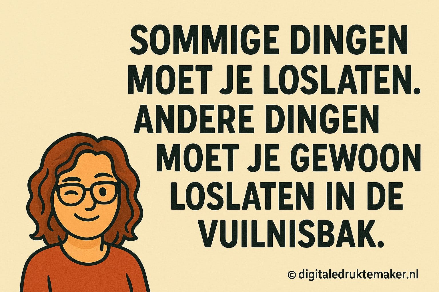 quote sommige dingen moet je loslaten