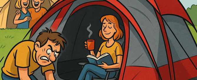 Kamperen met karakter (en gehannes) Justcamp Scott koepel kampeer tent-tent kopen