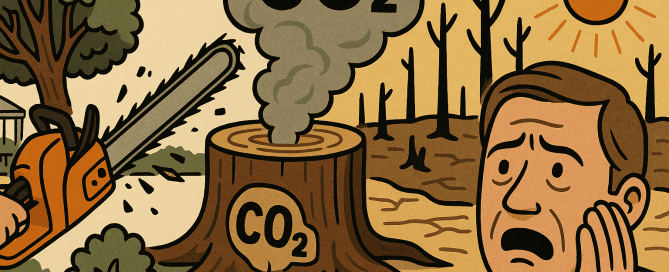 De longen van de aarde piepen massaal houtkap veroorzaakt co2 problemen