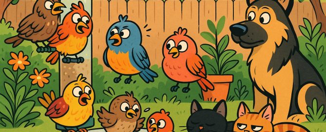 De musjesmaffia mussen mafia in de tuin-vogelliefhebbers-vogels