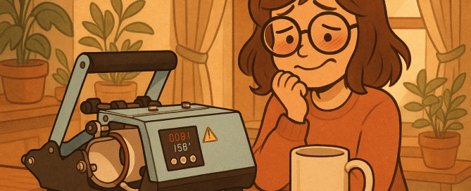 Ik kocht een mokkenpers voor het eerst mok bedrukken-digitale druktemaker