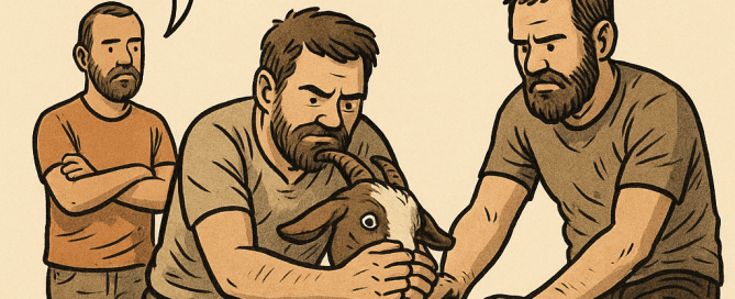 Mannencirkel doodt geit voor spirituele groei mannencirkel-spiritualiteit-persoonlijke groei-digitale druktemaker