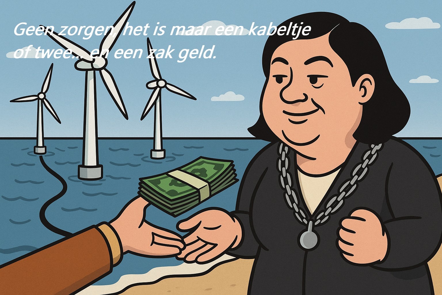 windmolens kabels in Noordwijk-aardwarmte noordwijk