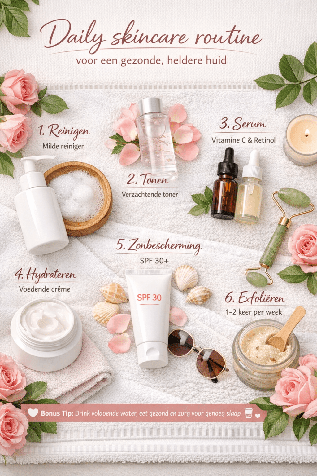 Daily skincare routine voor een gezonde, gave huid - Eveline Meijvogel Daily skincare routine voor een gezonde, gave huid