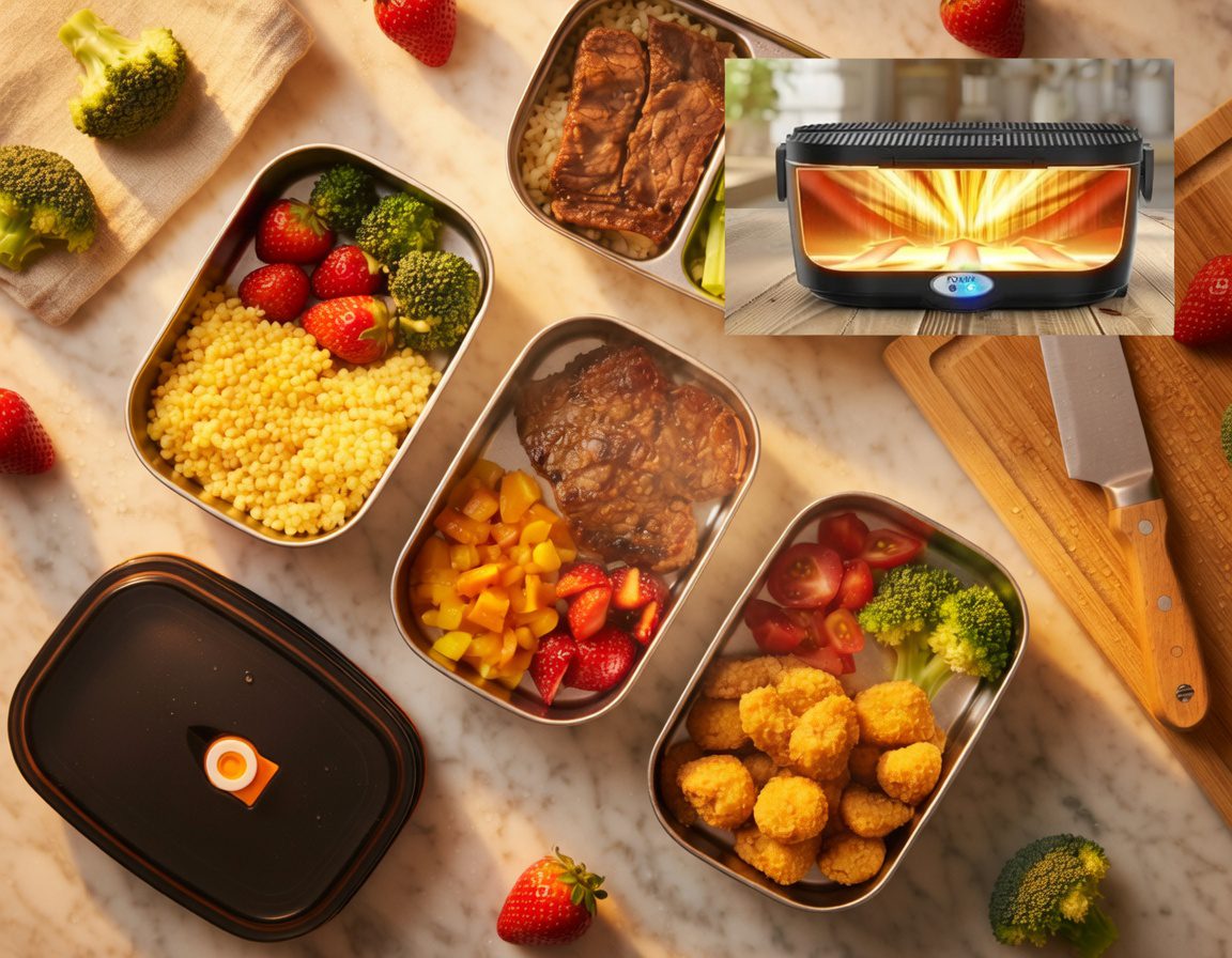 De simpele hack die je lunchproblemen oplost (voordat je weer koud eet) - Eveline Meijvogel warme maaltijd in de auto zonder magnetron-lunchbox-evelinemeijvogel-amazon must haves-amazon tip-warme lunch-120W Elektrische Lunchbox – Verwarmde Broodtrommel voor Auto