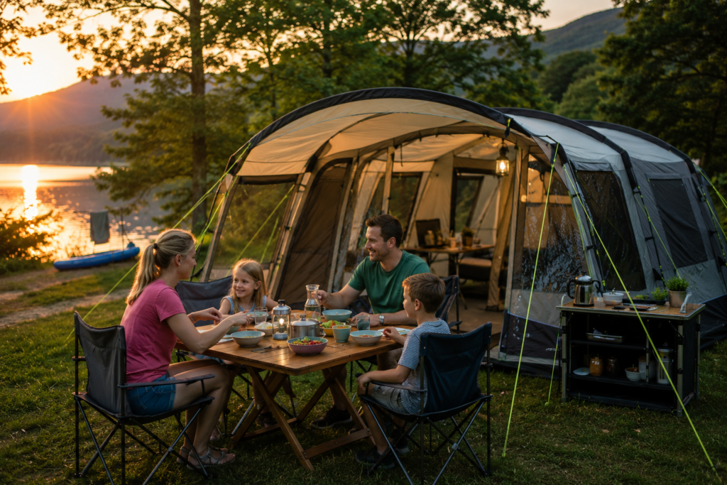 familie tent kopen-grote familietent kopen-vakantie plannen-kamperen