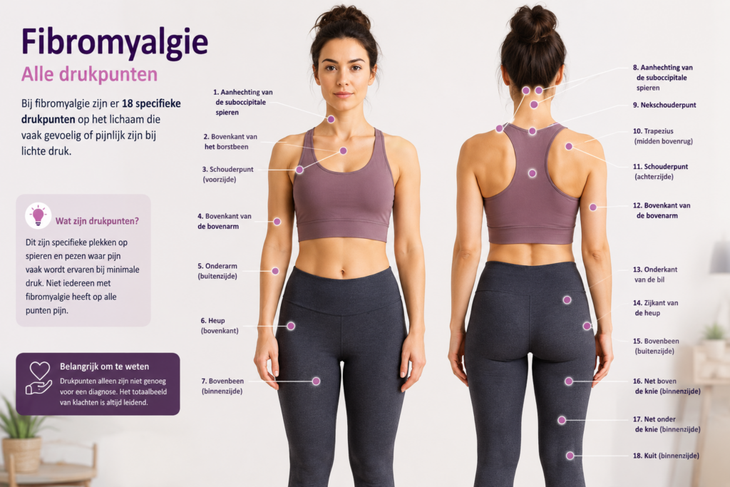 fibromyalgie drukpunten- fibromyalgie pijnpunten
